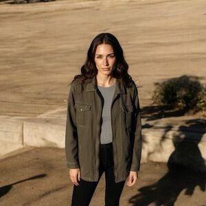 Army green DKNY vintage jacket